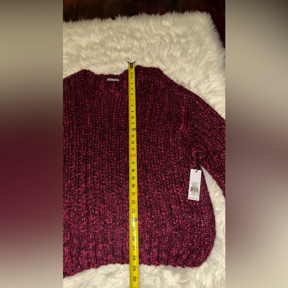 DEX Chunky Knit Sweater In Berry Melange, Size 3X - Picture 12 of 16